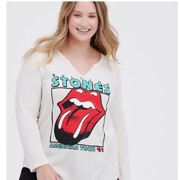 Torrid Rolling Stones LS Waffle Tee Size 3X - Picture 2 of 6